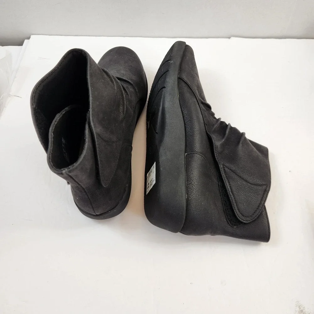 Clarks Sillian Sway Cloudsteppers Womens 9.5 M Black‎ Ankle Boots Comfort Shoes